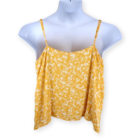 Old Navy Sunshine Yellow Textured Ruffled Wrap-Effect Cami Top XL - Picture 5 of 7